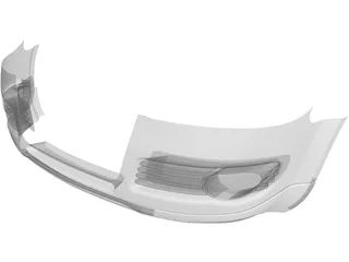 Body Bumper Audi 3D Model preview