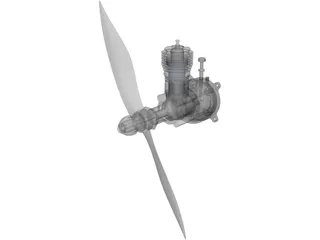RC Cox 0.48 3D Model preview