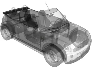 Mini Cooper Cabrio 3D Model preview
