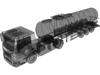 Man Truck 3D Model preview