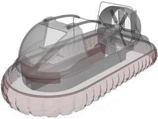 Hovercraft GTX 3D Model preview