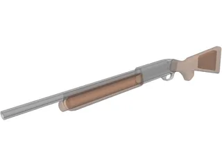 Remington 11-87 Police 3D Model preview