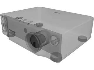 Panasonic Projector 3D Model preview