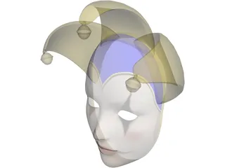 Jolly Mask 3D Model preview