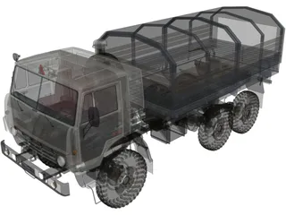 Kamaz 4310 3D Model preview