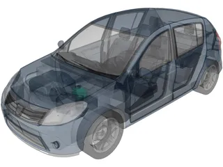 Renault/Dacia Sandero 3D Model preview