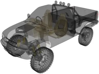 Chevrolet S-10 Pickup [Lifted] 3D Model preview