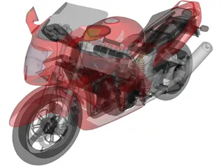 Honda CBR1100XX 3D Model preview