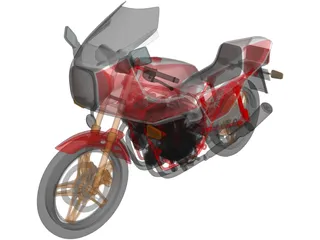 Honda CB1100R 3D Model preview