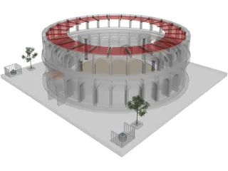 Provincial Ancient Arena 3D Model preview