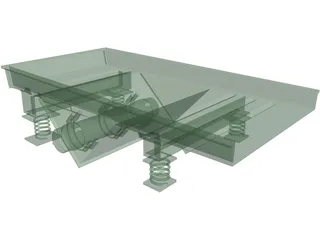 Vibratory Feeder 3D Model preview