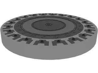 Darts Board 3D Model preview