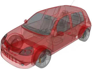 Renault Clio 3D Model preview