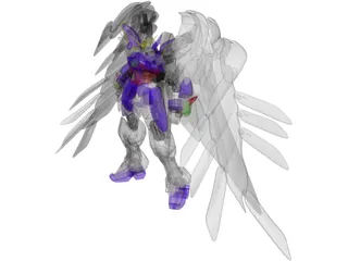 Gundam Wing Zero 3D Model preview