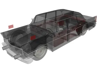 GAZ-13 Chaika 3D Model preview
