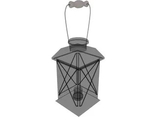 Colonial American Lantern 3D Model preview