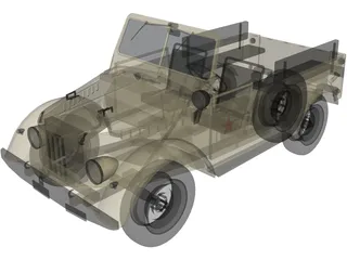 GAZ 69 3D Model preview
