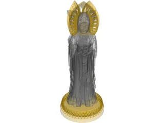 Venus Buddha 3D Model preview