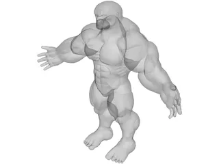 Hulk 3D Model preview