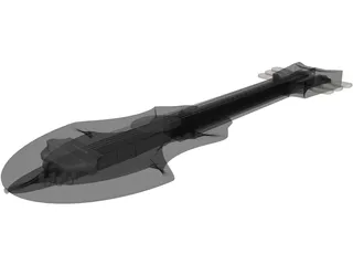 Guitar Fictional 3D Model preview