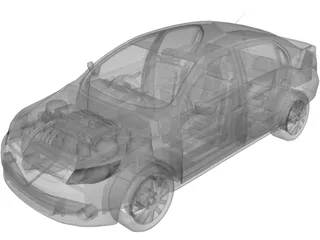 Volkswagen Voyage Comfortline 3D Model preview