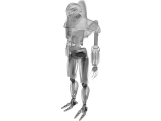 Vipers Battlestar Armored Robot 3D Model preview