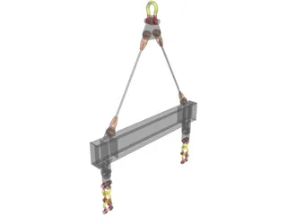 Spreader Beam 3D Model preview