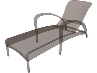 Garden Chair 3D Model preview