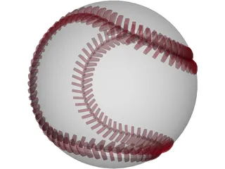 Baseball 3D Model preview