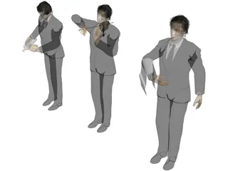 Waiter 3D Model preview