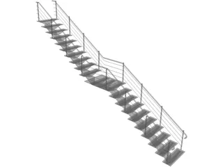Stair 3D Model preview