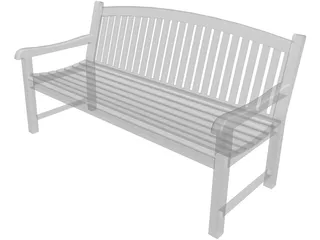 Garden Seat 3D Model preview