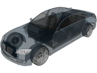 BMW 7-series (2009) 3D Model preview