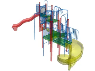 Playground Equipment 3D Model preview