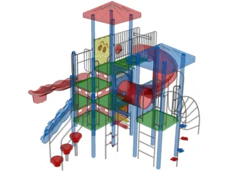 Playground Equipment 3D Model preview