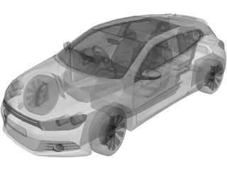 Volkswagen Scirocco 3D Model preview