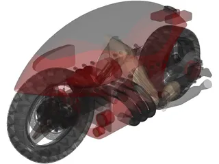 Motorcycle Concept 3D Model preview