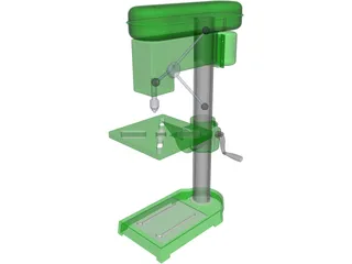 Press Drill 3D Model preview