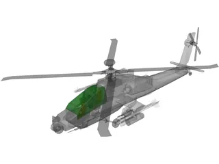 Boeing AH-64 Apache 3D Model preview