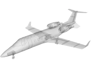 Bombardier Learjet 60 3D Model preview