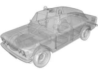 Fiat 125P 3D Model preview