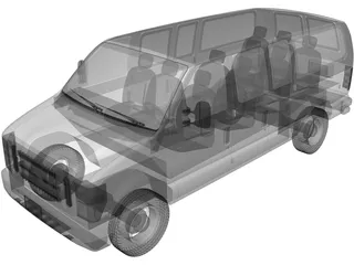Ford E150 (2009) 3D Model preview