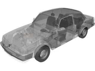 Volvo 242 3D Model preview