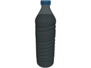 Water Bottle 1L 3D Model preview