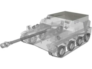 ASU-57 3D Model preview