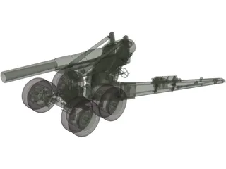 M115 Howitzer 3D Model preview