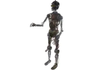 Star Wars C3PO Robot 3D Model preview