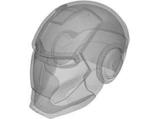 Ironman Helmet 3D Model preview