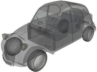 Citroen 2CV 3D Model preview