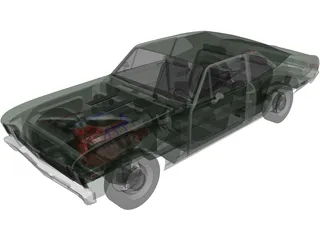 Chevrolet Nova SS (1969) 3D Model preview
